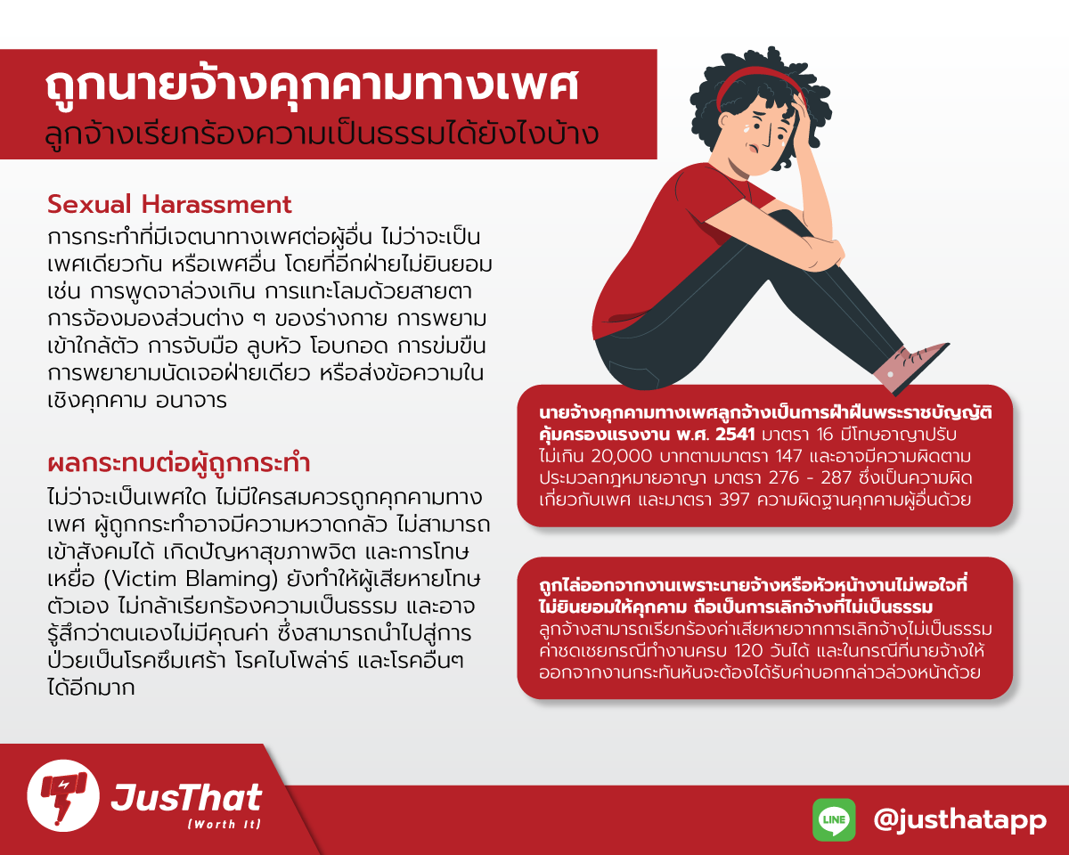 Sexual Harassment กับการคุกคามทางเพศในที่ทำงาน เรื่องใกล้ตัวที่ไม่ควรเพิกเฉย Justhatapp 0244